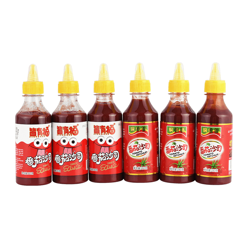 250g de molho de tomate de aperto de plástico 250g de molho de tomate de aperto de plástico